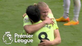 Erling Haaland heads Manchester City into 2-goal lead v. Everton | Premier League | NBC Sports