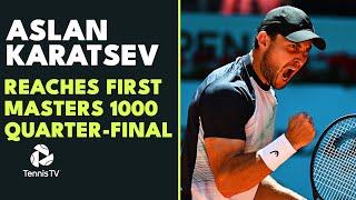 Aslan Karatsev Beats Medvedev To Reach First Masters 1000 Quarter-Final! | Madrid 2023 Highlights