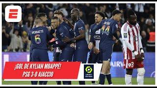 MBAPPÉ se une a la fiesta goleadora del PSG ante Ajaccio y anota el 3-0 | Ligue 1