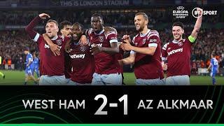 West Ham v AZ (2-1) | Antonio to the rescue for Hammers | Europa Conference League Highlights