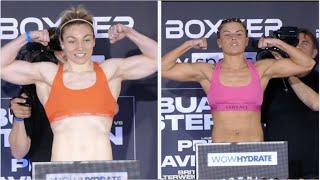HISTORY IN THE MAKING! LAUREN PRICE & KIRSTIE BAVINGTON WEIGH-IN / FIRST EVER WOMENS BRITISH TITLE