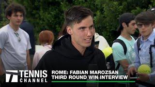 Fabian Marozsan on Winning Strategy, Tennis Idols, and Career Goals | 2023 Rome Third Round