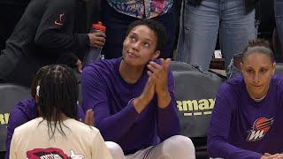 Brittney Griner receives standing ovation in first game back since Russian detainment | WNBA on ESPN