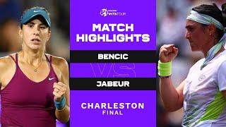 Belinda Bencic vs. Ons Jabeur | 2023 Charleston Final | WTA Match Highlights