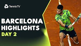 Alcaraz Returns; Ruud Faces Shelton, Tiafoe & Lopez Feature | Barcelona 2023 Day 2 Highlights