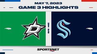 NHL Game 3 Highlights | Stars vs. Kraken - May 7, 2023