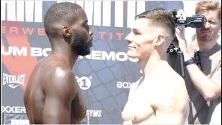 INTENSE! LAWRENCE OKOLIE GIVES ICE COLD STARE TO BILLAM-SMITH AT FINAL FACE OFF / WORLD TITLE FIGHT