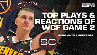 Players & coaches react to Lakers vs. Nuggets WCF Game 2 | SportsCenter