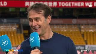 "There are no secrets, its just work and belief" Julen Lopetegui on Wolves' 2-0 victory over Palace