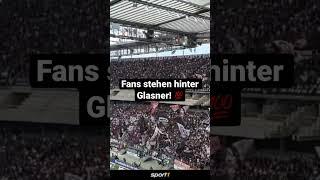 Die Fans stehen hinter Glasner!  #shorts #bundesliga