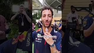 Daniel Ricciardo grabs the mini mic to answer some quick-fire questions ️