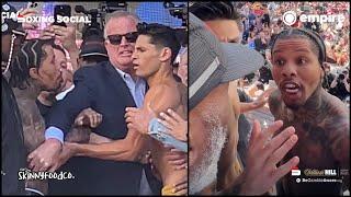 WEIGH IN CHAOS! GERVONTA DAVIS RAGES AT BERNARD HOPKINS AT FACE OFF WITH RYAN GARCIA