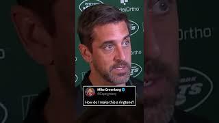 'Not just the Mike Greenberg's of the world'  Aaron Rodgers gave Greeny a new potential ringtone ️