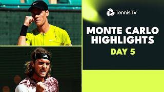 Medvedev vs Zverev EPIC; Djokovic Battles Musetti & More | Monte Carlo 2023 Highlights Day 5