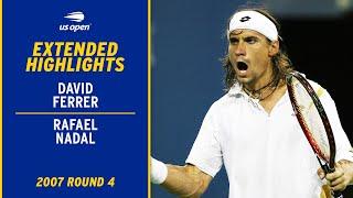 David Ferrer vs. Rafael Nadal Extended Highlights | 2007 US Open Round 4