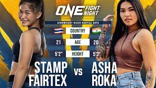 Stamp Fairtex vs. Asha Roka | Full Fight Replay