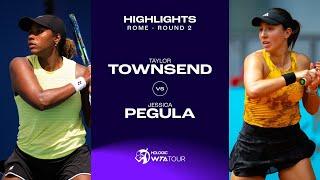 Taylor Townsend vs. Jessica Pegula | 2023 Rome Round 2 | WTA Match Highlights