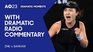 Thrilling Final Set in Huge Upset! | Zhu v Sakkari | Australian Open 2023