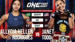 WILD Women’s Muay Thai Fight | Allycia Hellen Rodrigues vs. Janet Todd
