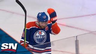 Oilers' Leon Draisaitl Fires Home Loose Puck To Strike First In Series vs. Kings