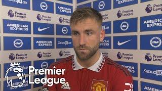 Luke Shaw 'can't explain' his late handball against Brighton | Premier League | NBC Sports