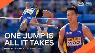 Woo wins on countback in men's high jump | Continental Tour Gold 2023