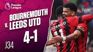 Highlights & Goals | Bournemouth v. Leeds United 4-1 | Premier League | Telemundo Deportes