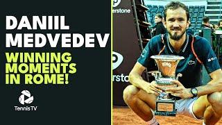 Daniil Medvedev Wins Rome ! | Championship Point, Speech & Trophy Lift