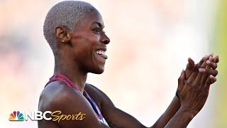 Shamier Little takes down deep field for 400m hurdles title in Rabat | NBC Sports