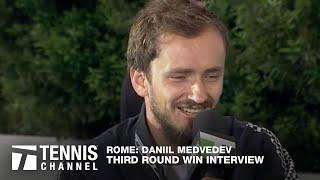 Daniil Medvedev Shares Post Tennis F1 Career Plans | 2023 Rome Third Round Win