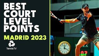 Best Court Level Points From Madrid: Alcaraz, Thiem, Tsitsipas & Zverev All Feature | Madrid 2023