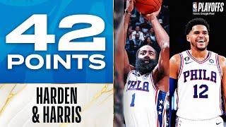 Tobias Harris (25 PTS) & James Harden (17 PTS) Combine for 42 Points In 76ERS Game 4 W!