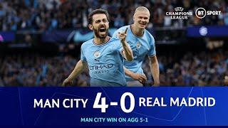 Man City vs Real Madrid (4-0) | A complete footballing masterclass | Champions League Highlights