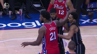 DOUBLE TECH  Joel Embiid and Royce O'Neal get tangled up and exchange words  | NBA on ESPN