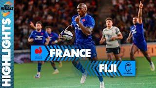 France 34-17 Fiji | France Hold Off Fierce Fiji Opposition | Summer Nations Series Highlights