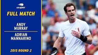 Andy Murray vs. Adrian Mannarino Full Match | 2015 US Open Round 2