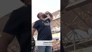 Philadelphia Eagles' Jason Kelce Channels Stone Cold: Epic Beer Chug Celebration #shorts