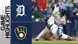 Tigers vs. Brewers Game Highlights (4/24/23) | MLB Highlights