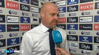"We're not finding them big moments" Sean Dyche on a tough night for Everton