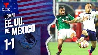 Highlights & Goals: Estados Unidos vs. México 1-1 | USMNT | Clásico Continental | Telemundo Deportes