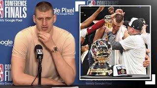 "I remember when there were no fans at our games"- Nikola Jokić talks advancing to The NBA Finals!
