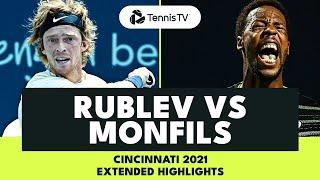 Andrey Rublev vs Gael Monfils Heated Encounter ️ | Cincinnati 2021 Extended Highlights