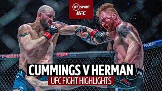 An absolute war ends in a double retirement!  | Zak Cummings v Ed Herman | UFC Fight Highlights