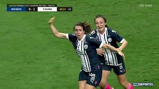 Gol Dani Solís | Monterrey 1-1 Tijuana | Cuartos de final vuelta | Liga MX Femenil | 22 de mayo |