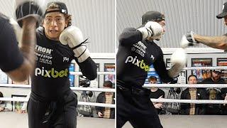 BRAZILIAN SUPERSTAR WHINDERSSON NUNES HITS THE PADS AT WORKOUT FOR HIGH STAKES TOURNAMENT