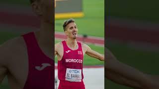 El Bakkali kicks to  in the men's 3000m steeplechase Shorts #athletics #track #morroco