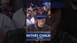 Timothee Chalamet was front & center for Game 4 at MSG | #Shorts