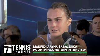 Aryna Sabalenka talks about her adjustments when playing in altitude | 2023 Madrid Fourth Round
