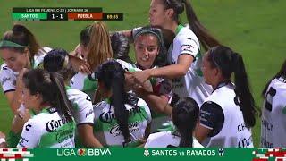 Gol de Villanueva, Santos 2-1 Puebla | Jornada 16 | Liga MX Femenil