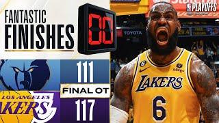 WILD OVERTIME ENDING Grizzlies vs Lakers - Game 4! | April 24, 2023